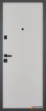Abwehr Входные двери модель Biatris комплектация Megapolis MG3 (цвет RAL 7016 + vinorit Белый)