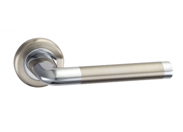 LINDE Дверна ручка LINDE А-1209 матовий нікель / полірований хром