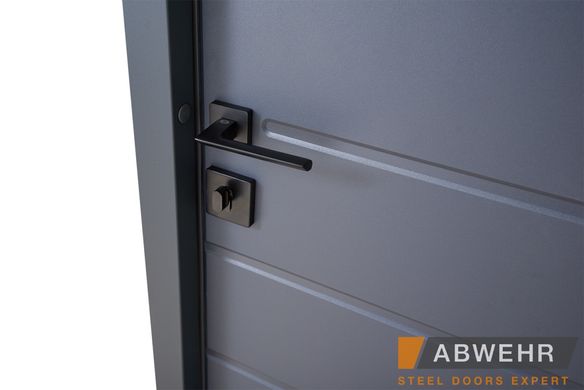 Abwehr Входные металлические двери Solid, комплектация Defender (цвет RAL 7021T)