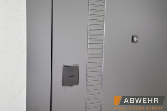 Abwehr Вхідні двері модель Rail комплектація Classic (Колір Кварцит + Рустик Авіньйон)
