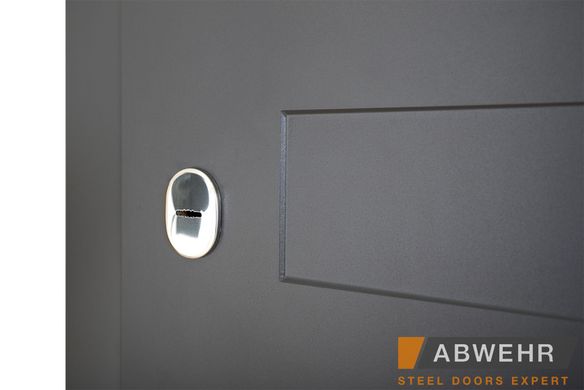 Abwehr Вхідні двері модель Adelina комплектація Comfort (колір Антрацит + Біла)