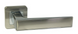SAFITA Дверна ручка + накладки для санвузла Safita 730R40 SN / CP матовий нікель / хром полірований