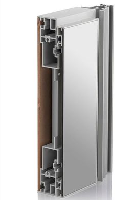 Arоna Doors Дверной блок с отделкой полотна зеркалом серебро