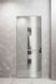 Дверний блок з оздобленням полотна дзеркалом срібло