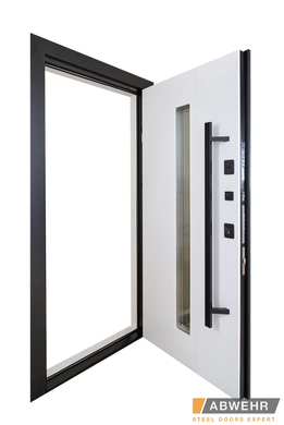 Abwehr Вхідні двері з терморозривом модель Ufo Black комплектація COTTAGE