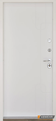 Abwehr Вхідні двері з терморозривом модель Softana (колір RAL 8019 + біла) комплектація COTTAGE