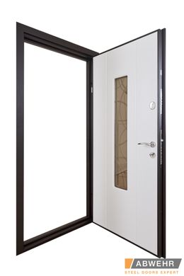 Abwehr Входные двери модель Solid Glass (цвет Ral 8022T) комплектация Defender