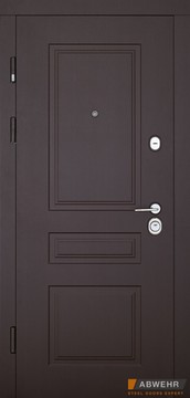 Abwehr Входная дверь модель Rubina (Цвет Венге темная + Рустик Авиньон) комплектация Megapolis MG3