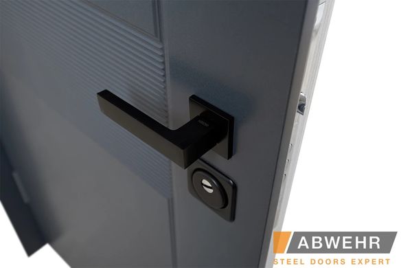 Abwehr Вхідні двері модель Biatris (колір RAL 7016 + vinorit Біла) комплектація Classic+