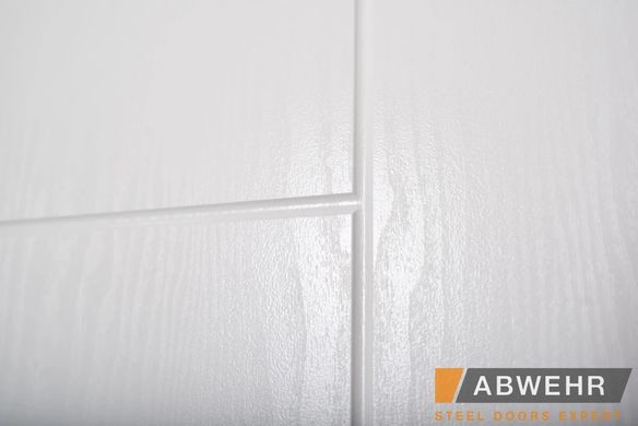 Abwehr Входные двери модель Palermo (цвет Ral 8019 + Белая) комплектация Classic