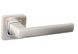 SAFITA Дверна ручка + накладки для санвузла Safita 533R40 SN / CP матовий нікель / хром полірований