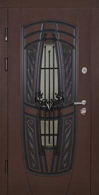 Abwehr Вхідні двері зі склом ABWehr Gracia Glass (Колір Ral 8019 + вулична ТО) комплектація Classic