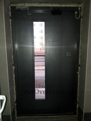 Двері для під'їзду із склопакетом