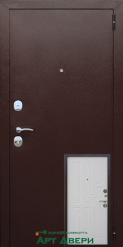 Таримус Входная дверь Гарда 60 мм Медный Антик/Белый ясень