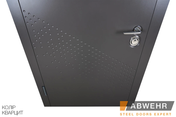 Abwehr Вхідні двері модель Ellipsa (колір Кварцит + Дуб немо Лате) комплектація Classic