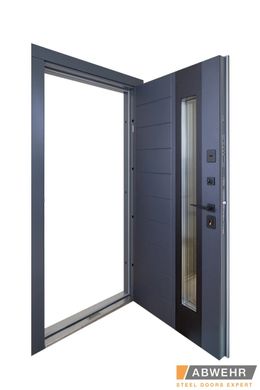 Abwehr Вхідні двері з терморозривом ABWehr Ufo (колір Ral 7016 + Антрацит) комплектація Cottage