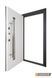 Входная дверь со стеклом модель Liberty Glass (Цвет RAL 7016+Белая) комплектация Classic+