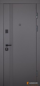 Abwehr Входная дверь модель Rail (Цвет Кварцит + Рустик Авиньон) комплектация Classic