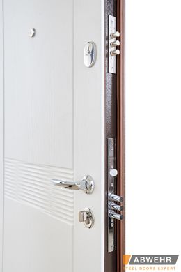Abwehr Вхідні двері модель Britana (колір Венге сірий горизонт + Біла) комплектація Comfort